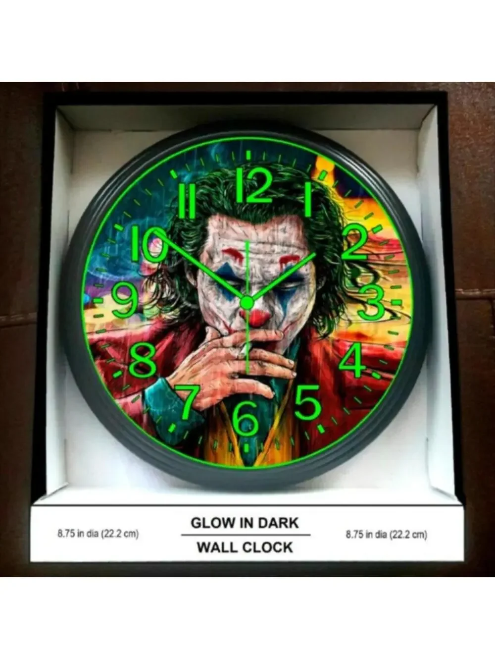 The Joker Batman Glow In The Dark Wall Clock New!